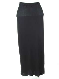 You are bidding on a BLOOMINGDALES Full Length Straight Black Skirt in 