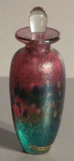 NEW Perfume Bottle Purple / Green Robert Held Art Glass  