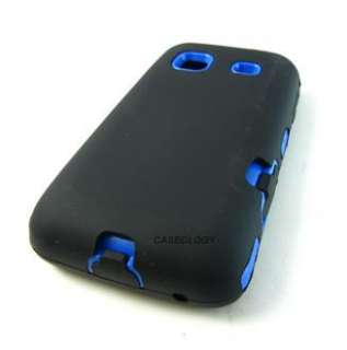 BLK BLUE IMPACT HARD COVER CASE SAMSUNG GALAXY PREVAIL PRECEDENT PHONE 
