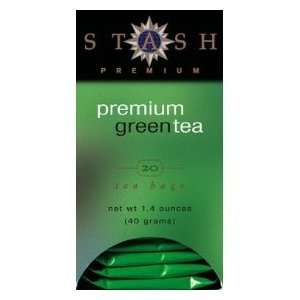 Stash Tea Green Tea (contains caffeine)   Premium 20 foil tea bags 