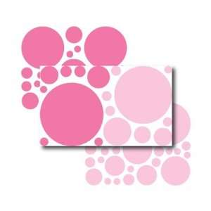 67 Jumbo Pink Dots Dry Rub Transfers Baby