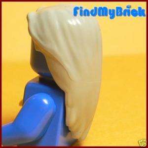 G109B Lego Long Hair Headgear   Bluish Gray   RARE NEW  