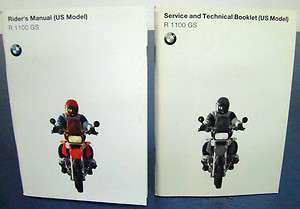Riders Manual and Service & Technical Manual for a BMW R1100GS  