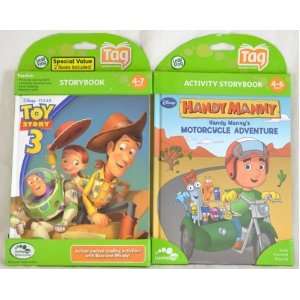   Bundle Tag Book 2 Pack   Handy Manny and Toy Story 3 Toys & Games