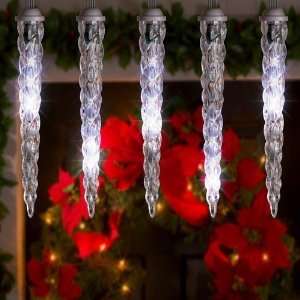  LED Shooting Star Light String Set of 8 icicles 