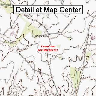 USGS Topographic Quadrangle Map   Taneytown, Maryland 