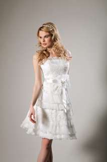   Short Tiers Wedding dress Bridal Gown Size Free Best quality♥  