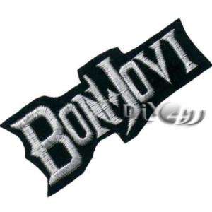 BON JOVI Embroidered Iron Patch Badge Punk Rock Metal  