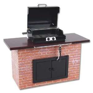  Dollhouse Miniature Brick Barbeque Island By Reutter 