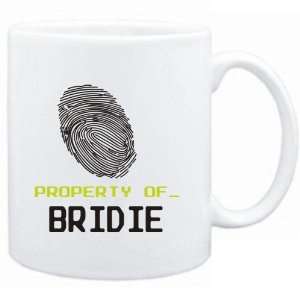  Mug White  Property of _ Bridie   Fingerprint  Female 