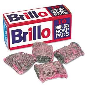  Brillo Steel Wool Soap Pad, 10/box (W240000) Office 