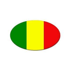 Mali Flag oval sticker