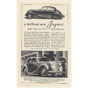 1950 Jaguar Police Car British Print Ad (49966) 