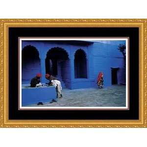   India, (Blue) 1996 by Steve McCurry   Framed Artwork