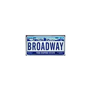  Broadway New York License Plate Automotive