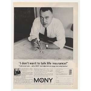  1962 Store Designer Robert Brommer MONY Insurance Print Ad 