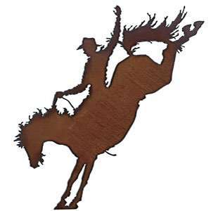  Frontier Bronc Metal Art