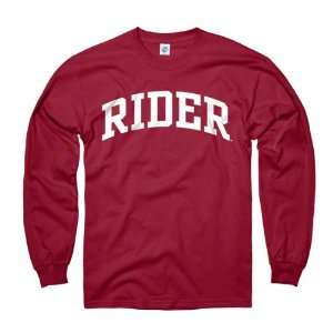 Rider Broncs Cardinal Arch Long Sleeve T Shirt  Sports 