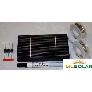   Cell DIY Kit with Solar Tabbing, Bus, Flux and Diode