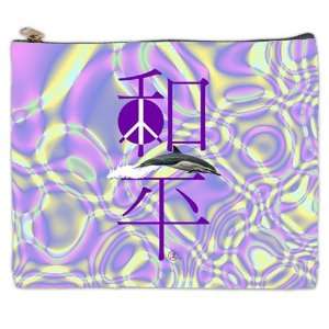 Chinese Peace Dolphin Ocean Cosmetic Bag Xl Beauty