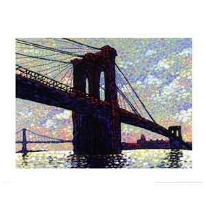  Brooklyn Bridge Finest LAMINATED Print Neil Waldman 28x22 