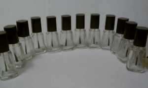 12 pack set of .5 oz design empty nail polish bottles  