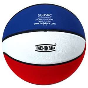  SGB 5RC Junior Tri Color Rubber Basketballs RED/WHITE/BLUE 