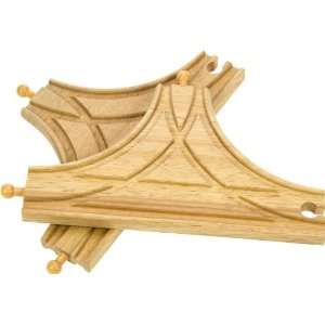    Bigjigs Wooden Expansion Train Track (T Junction) Toys & Games