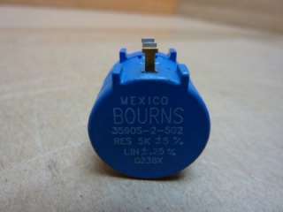 New Bourns Potentiometer / Resistor 3590S 2 502 #28745  