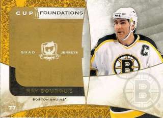 THE CUP ARTIST PROOF Auto Quad Ray Bourque Bruins  