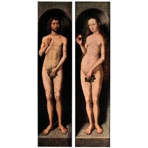   Inch, painting name Adam and Eve, By Memling Hans