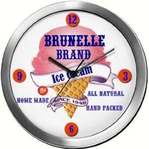  BRUNELLE 14 Inch Ice Cream Metal Clock Quartz Movement 