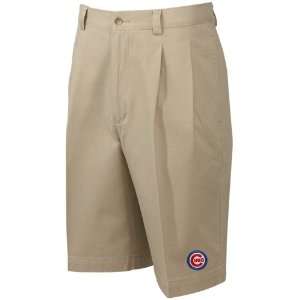   Chicago Cubs Khaki Solo Logo Cotton Twill Shorts