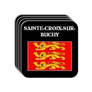   Normandy)   SAINTE CROIX SUR BUCHY Set of 4 Mini Mousepad Coasters