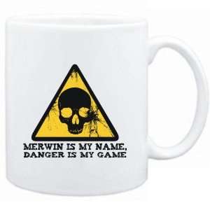  Mug White  Merwin is my name, danger is my game  Male 