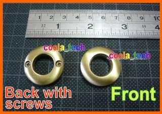   grommet 27mm Big Metal EYELETS fix by screw Bright Brass colour  