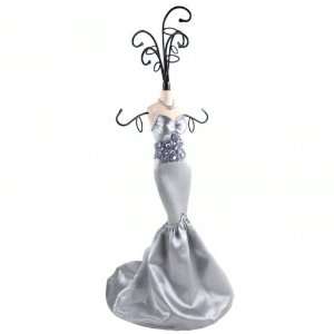  Strapless Sweetheart Gown Tree Stand Silver 14 Inches 