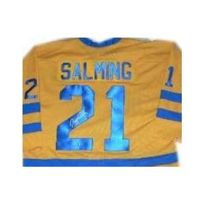   Salming autographed Hockey Jersey (Team Sweden)