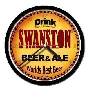  SWANSTON beer and ale cerveza wall clock 