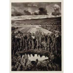  1930 Central Sweden Sverige Landscape Photogravure NICE 