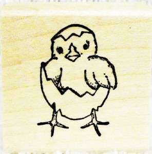 Northwoods Rubber Stamps Easter Spring Baby Hatching Chick Card Making 