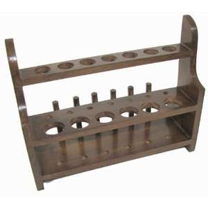 Dark Oak Stained Pine, this 2 Tier Test Tube Rack. , (6) 1 