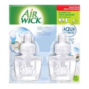 Air Wick 82291 Scented Oil Twin Refill Aqua Essences Cool Linen 