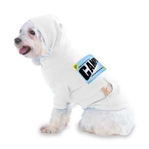   CAMPER Hooded (Hoody) T Shirt with pocket for your Dog or Cat SMALL