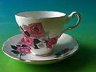 regency english bone china tea cup and saucer pink roses