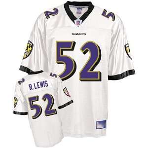 Baltimore Ravens 52 Ray Lewis White Jerseys Authentic Football Jersey 