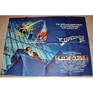 Superman 3   Original Movie Poster   Christopher Reeve 