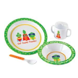  Superfoods Super Heroes 4 Piece Melamine Gift Boxed Dining 