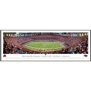   State Buckeyes Louisiana Superdome Sugar Bowl Framed Panoramic Picture