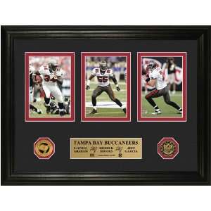 Tampa Bay Buccaneers Trio Photomint w/ 2 24kt Gold Minted Coins 